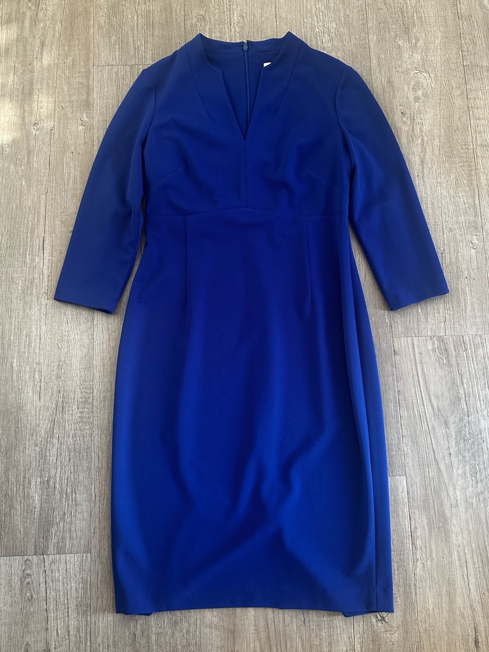 Calvin Klein Royal Blue Sheath Dress 3/4 Sleeve